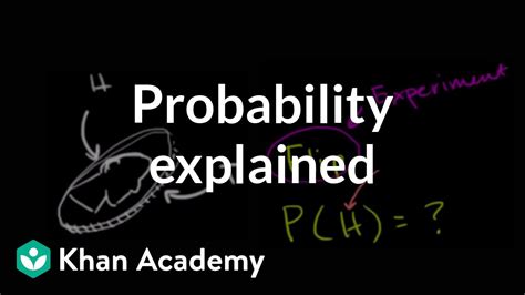 kahn academy probability|Probability explained .